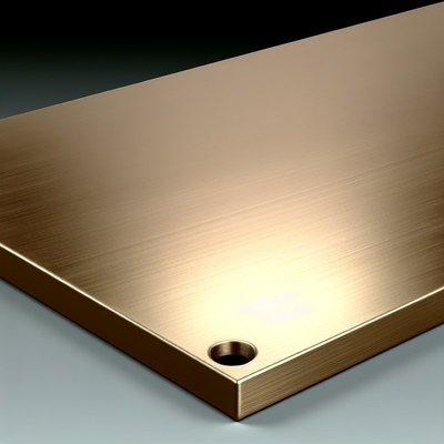 ASTM B898 Brązowa płyta metalowa, automatycznie polerowana do produkcji tytanu i metali platerowanych