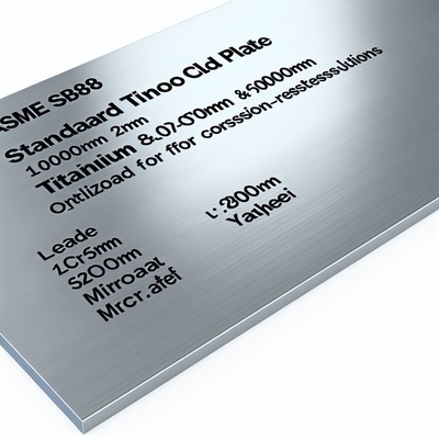 Długość 100 mm-6000 mm ASME SB898 Standardowa płytka pokryta tytanem z 2207 płytą metalową do rozwiązań odpornych na korozję
