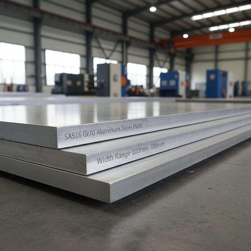 SA516 Gr70 Płytka stalowa z aluminium szerokość 100 mm 3000 mm nadaje się do produkcji przemysłowej i budownictwa ciężkiego
